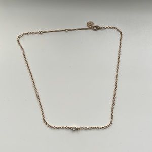 Gold chain with stone